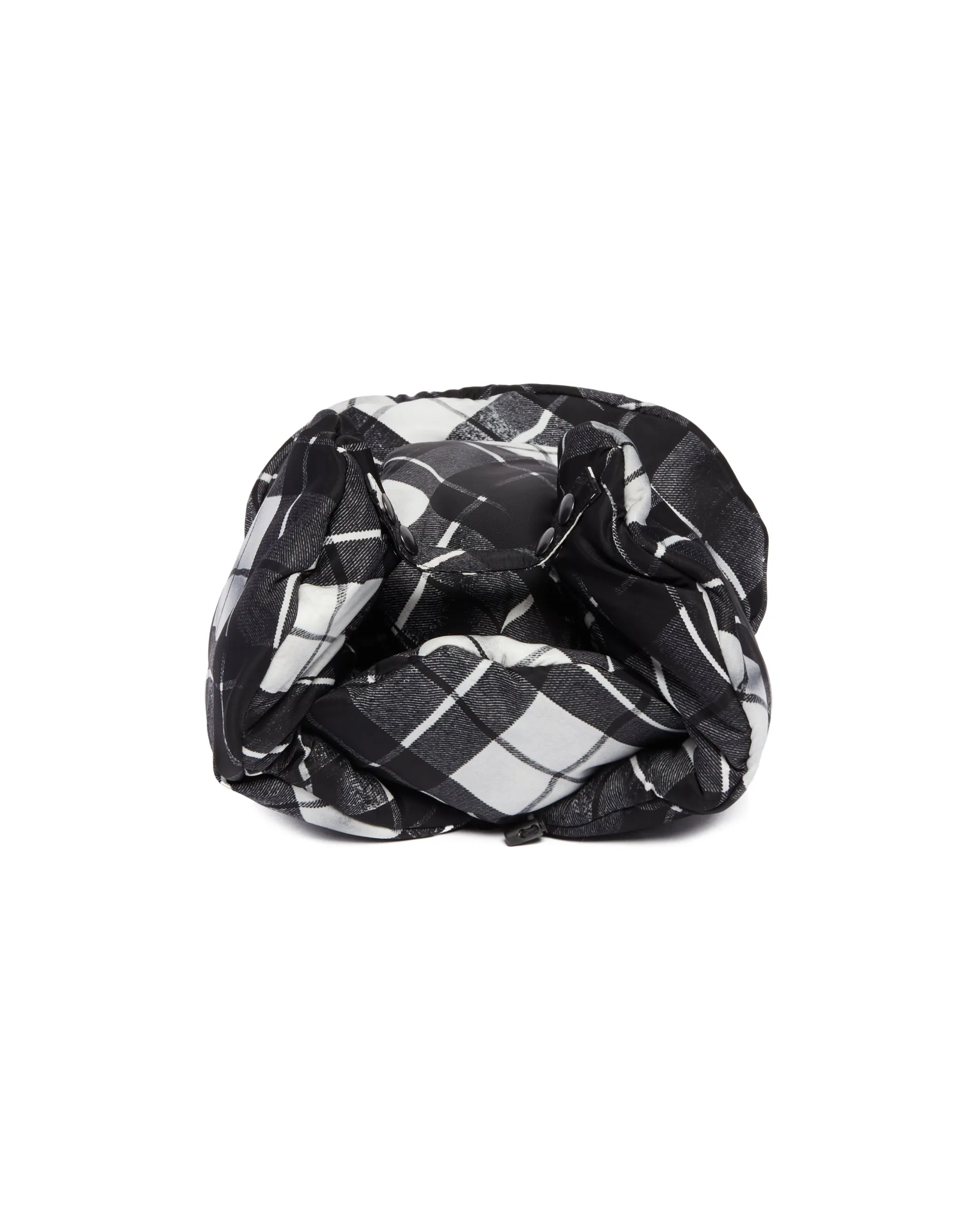 Black Padded Maxi Hat