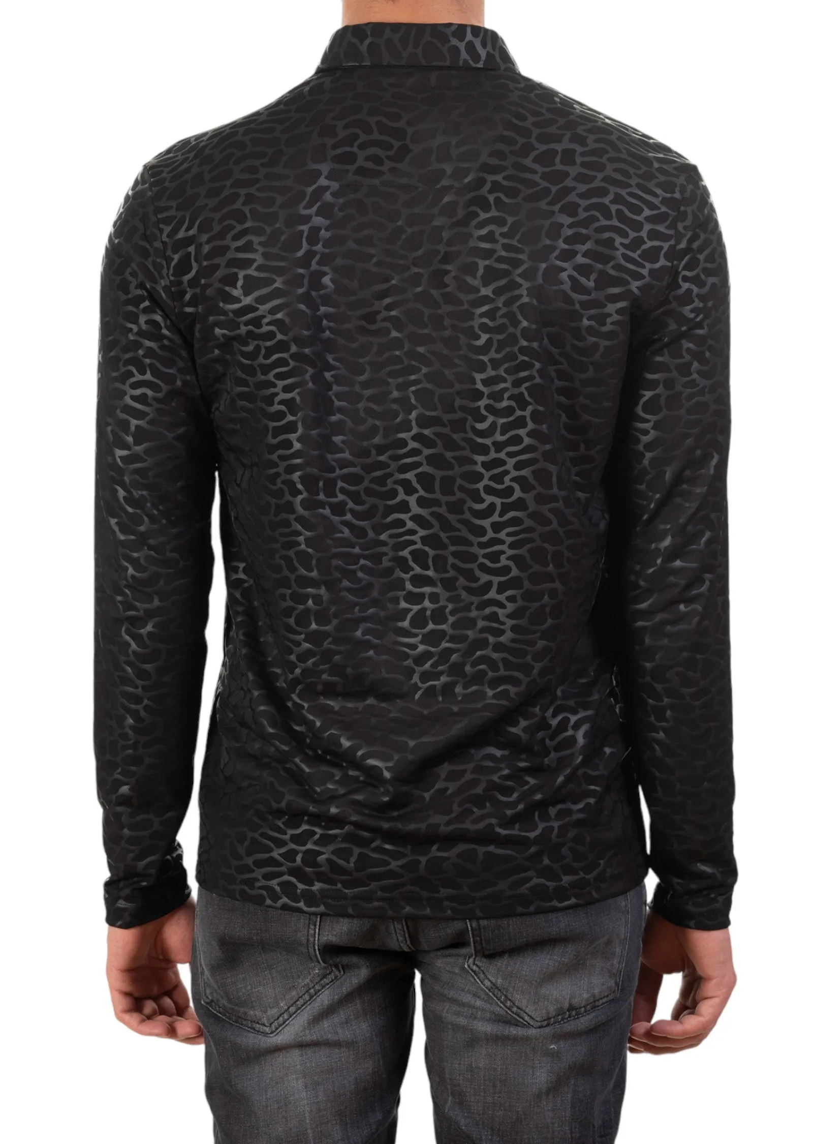 Black Snake Tech Long Sleeve Polo