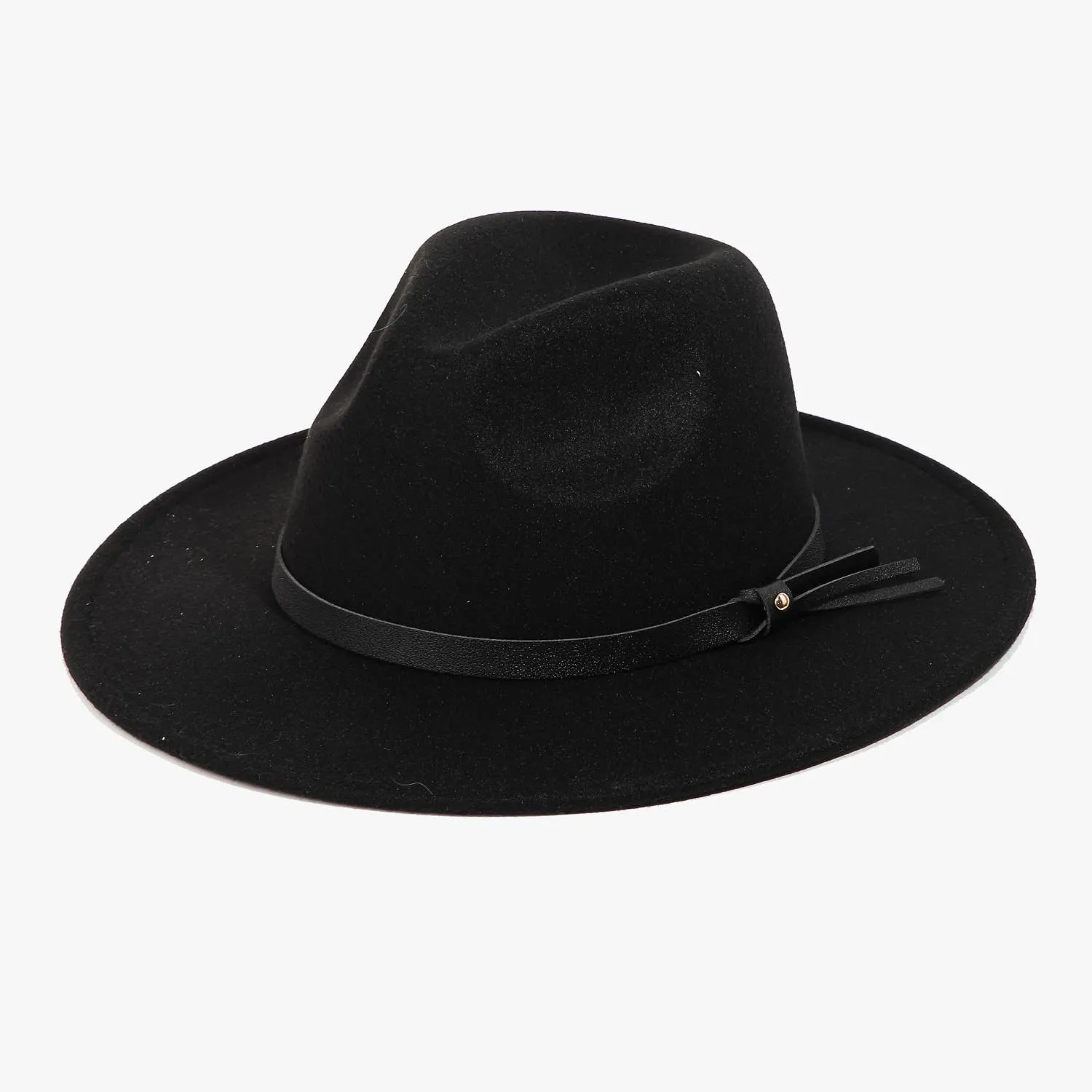 Black Tassel Fedora Hat