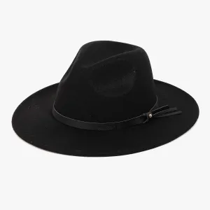 Black Tassel Fedora Hat