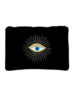 Black Velvet Eye Pouch