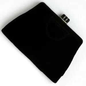 Black Velvet Vintage Clutch Purse