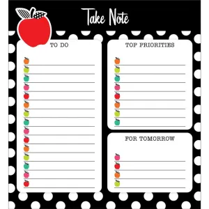 Black White & Stylish Brights Notepad
