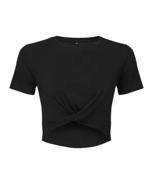 Black - Women’s TriDri® twist crop top