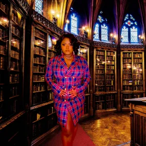 Blaire Plaid Blazer Dress
