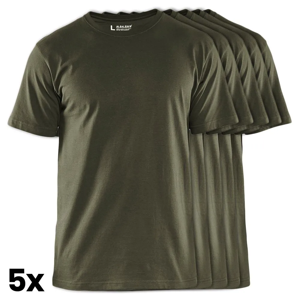 Bl&#xE5;kl&#xE4;der&#x20;3325-1042&#x20;T-shirt&#x20;5-Pack&#x20;-&#x20;Army&#x20;Green