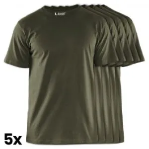 Bl&#xE5;kl&#xE4;der&#x20;3325-1042&#x20;T-shirt&#x20;5-Pack&#x20;-&#x20;Army&#x20;Green