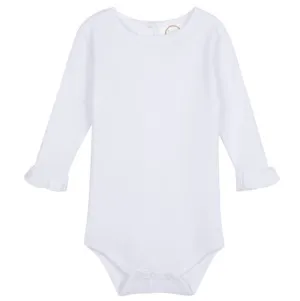 Blanks Long Sleeve Onesie - Ruffle Trim