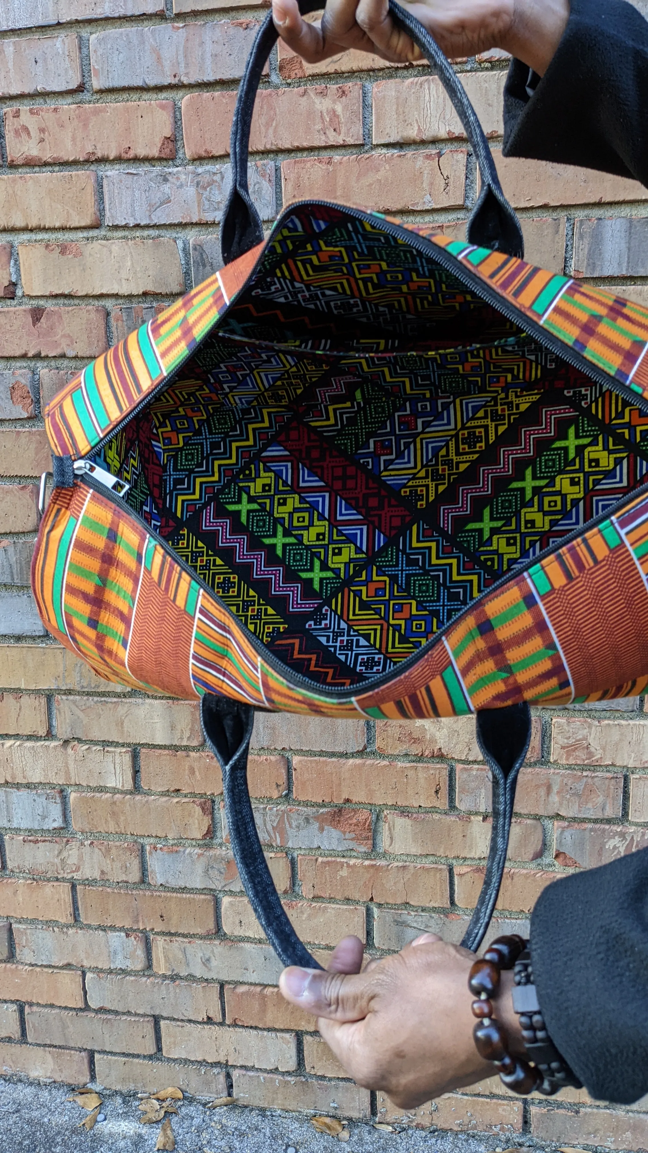 Blavo African Print Kente Bag-DPPB3227T