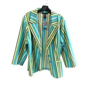 Blazer By Ashley Stewart In Striped Pattern, Size: 18