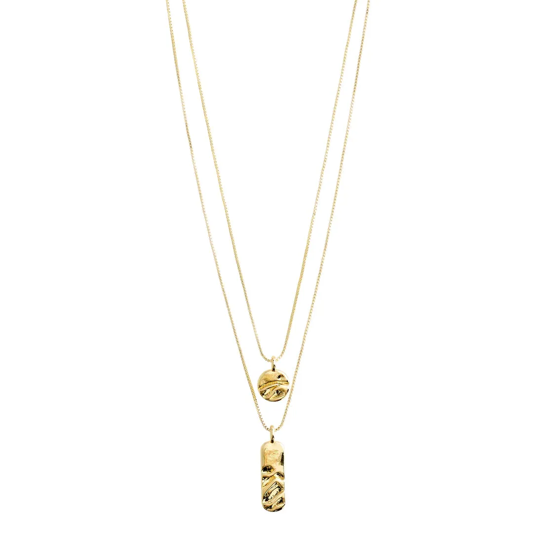 Blink Recycled Necklace 2-in-1 - Gold-Plated