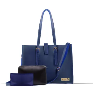 Blossom Blue 3Pcs Tote Bagset