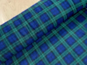 Blue and Green Tartan Polar Fleece