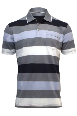 Blue Horizon Striped Polo BH2822