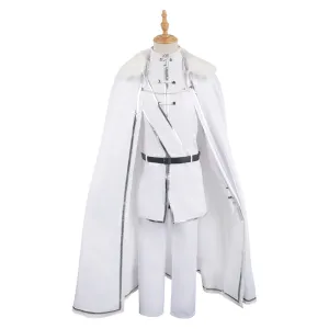 Blue Lock Nagi Seishiro White Outfit Party Carnival Halloween Cosplay Costume