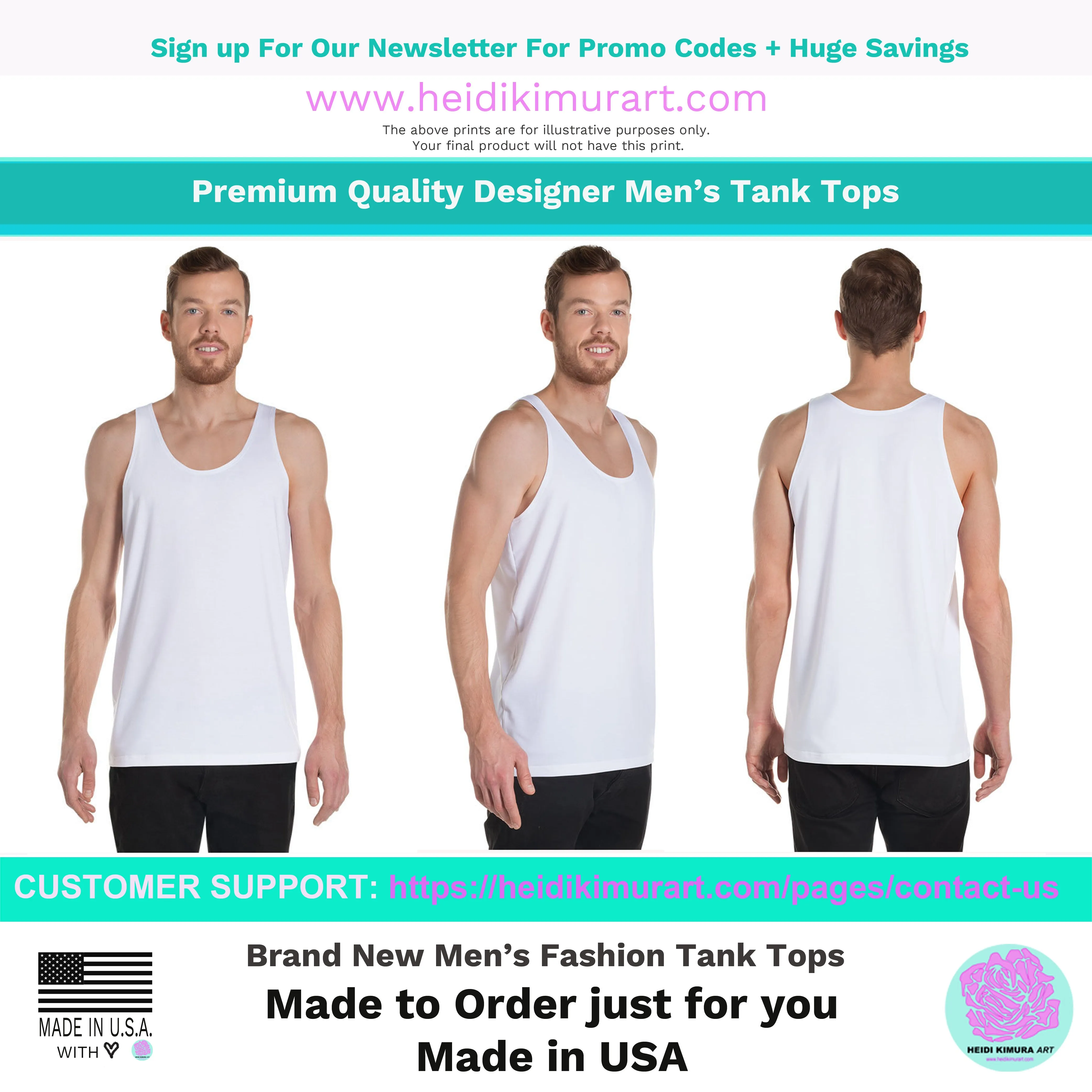 Blue Polka Dots Tank Top, Unisex Classic Dotted Tanks For Men or Women-Made in USA/EU