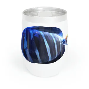 Blue Striped Fish Chill Wine Tumbler