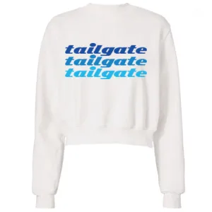 Blue Tailgate Text Sweatshirt