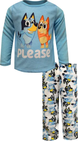 Bluey and Bingo Fleece Toddler Pajamas