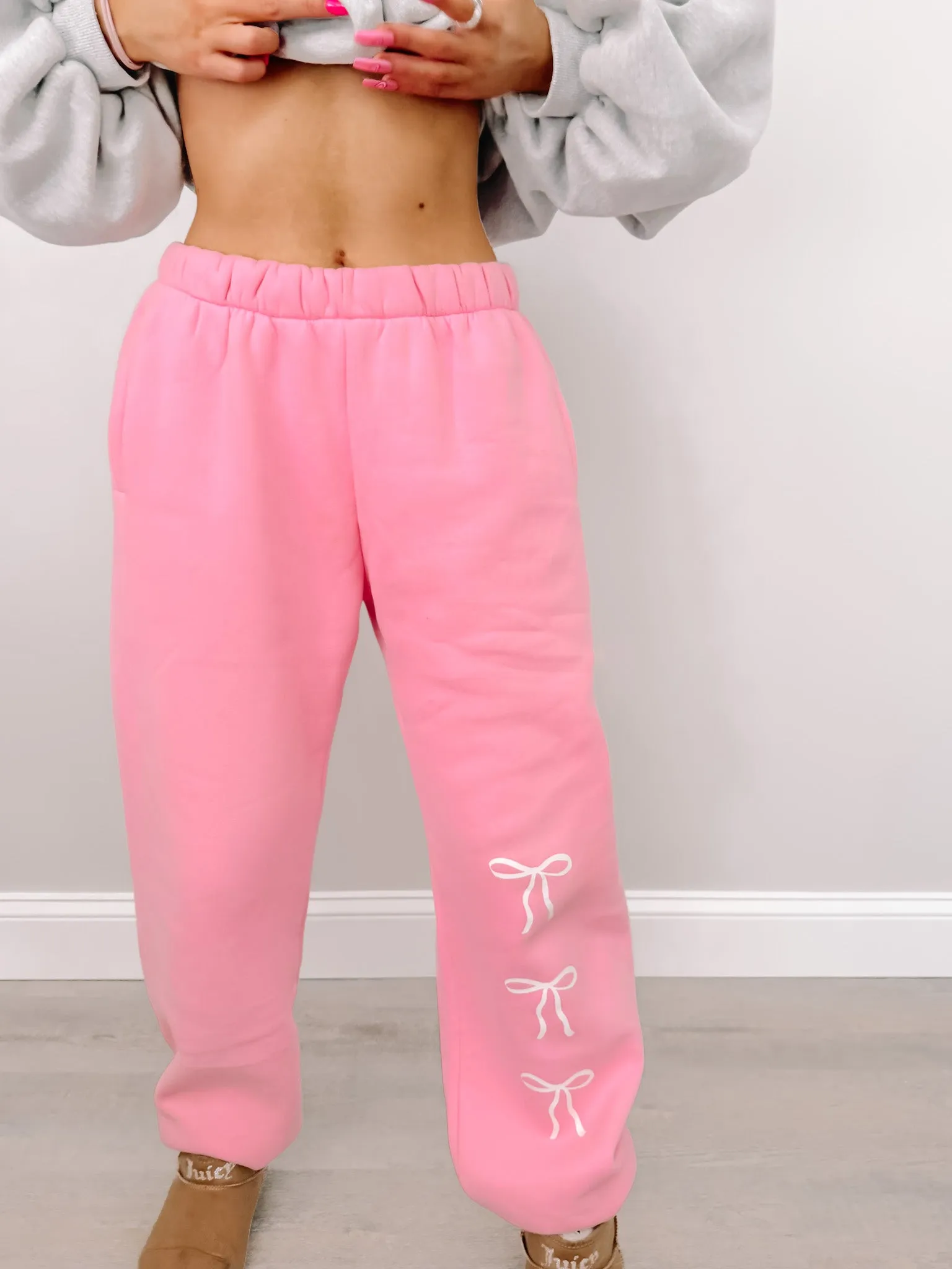 Blushing Bow Sassy Sweatpants
