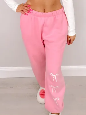 Blushing Bow Sassy Sweatpants