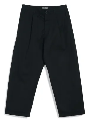 BOBBY | Wide Pleated Trousers | Raven