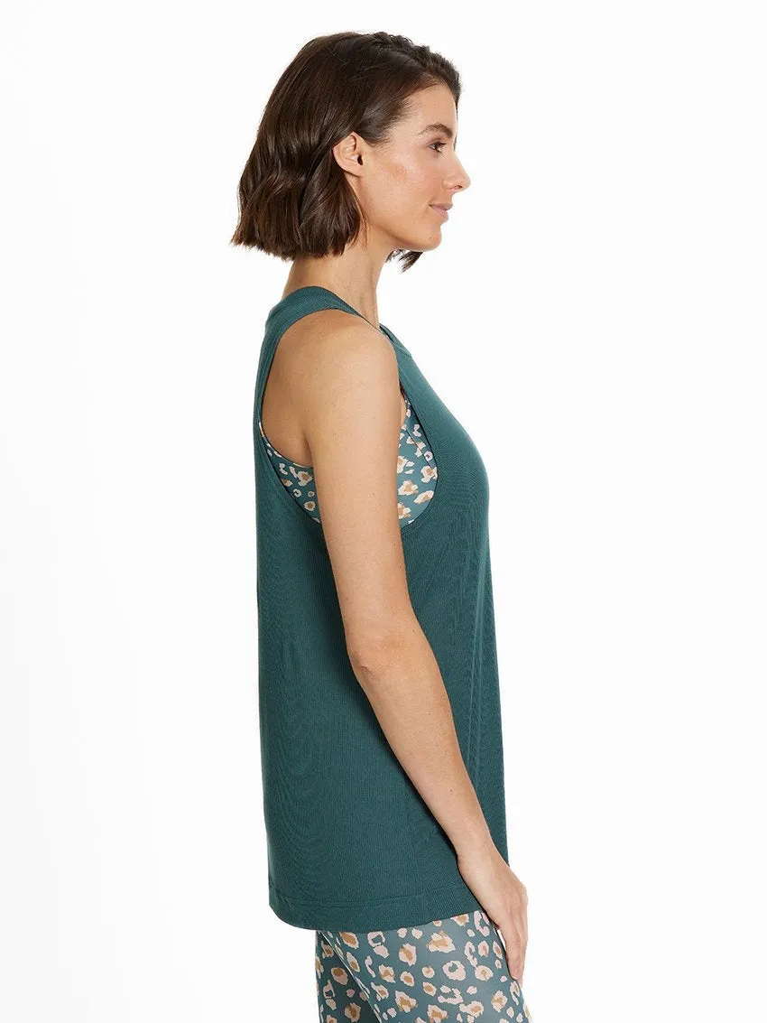 B.O.D BY FINCH BELLE TWIST TANK IN BOTANICAL