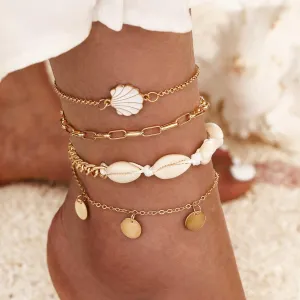 Bohemia Shell Chain Anklet Sets Ankle Bracelet