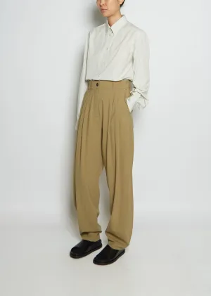 Bolin Double Pleat Wool Pants