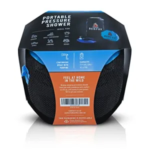 Portable 2.6 Gallon Camping Shower Bag by BONFOX
