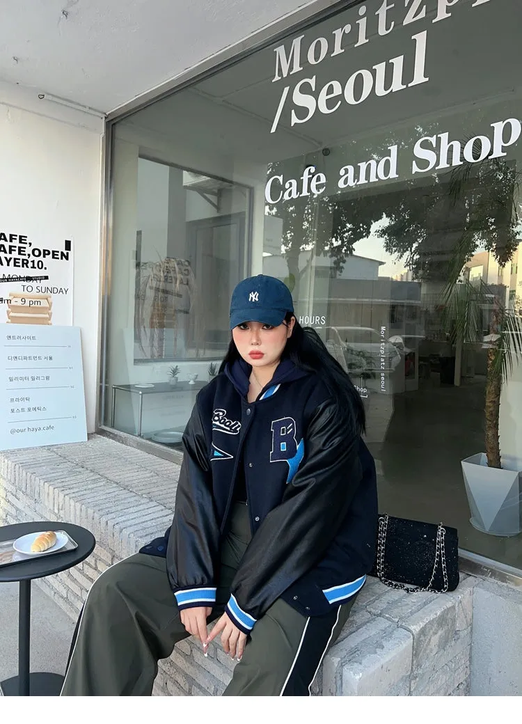 BOOLI 2020 Black Varsity Long Sleeve Jacket