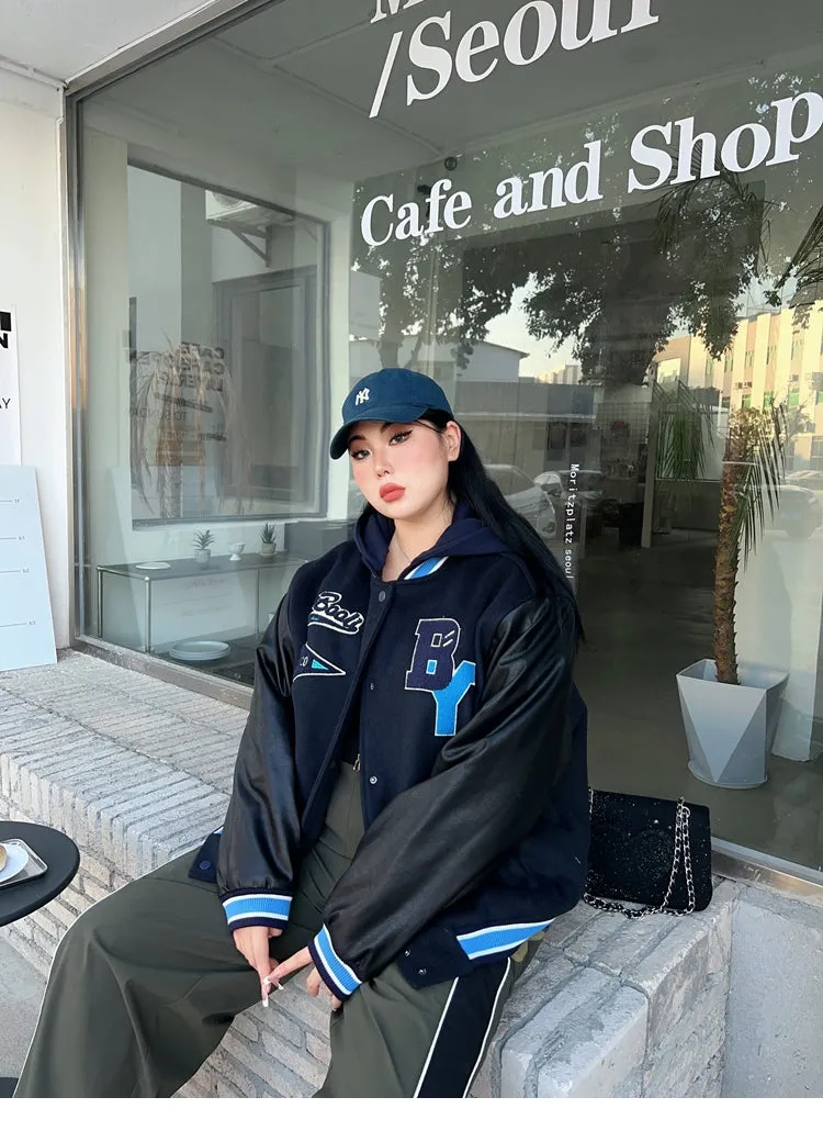 BOOLI 2020 Black Varsity Long Sleeve Jacket