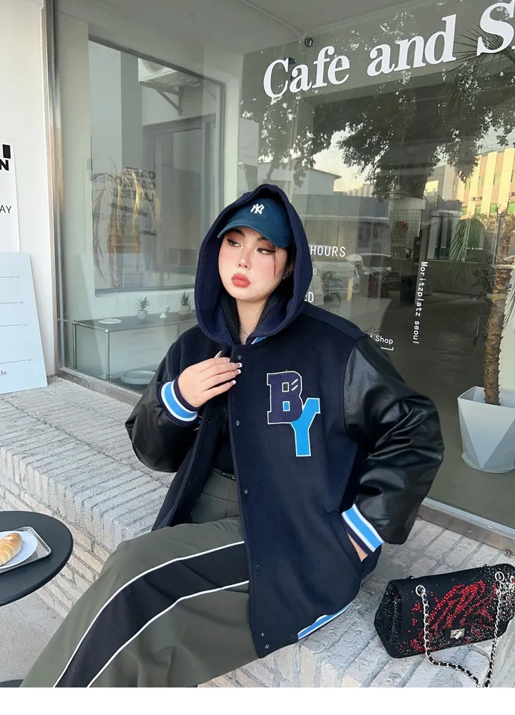 BOOLI 2020 Black Varsity Long Sleeve Jacket