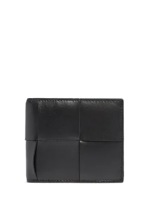 Bottega Veneta   Cassette leather bi-fold wallet 