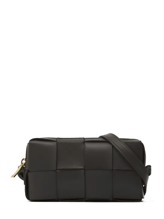 Bottega Veneta   Mini Cassette leather crossbody bag 
