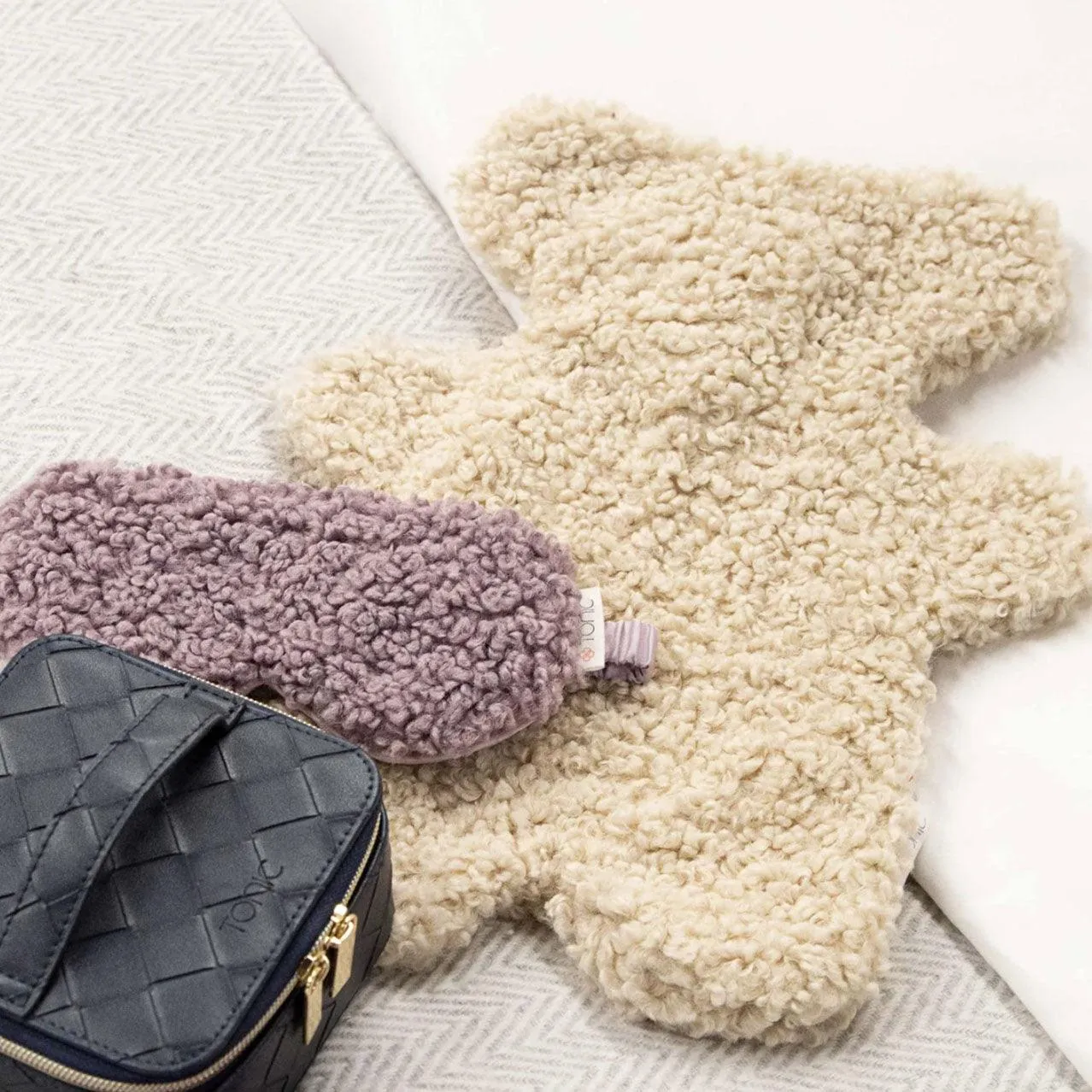 Boucle Bear Hot Water Bottle | Pebble