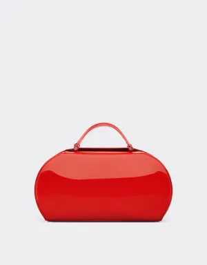 Bowling Bag In Glossy Brushed Leather