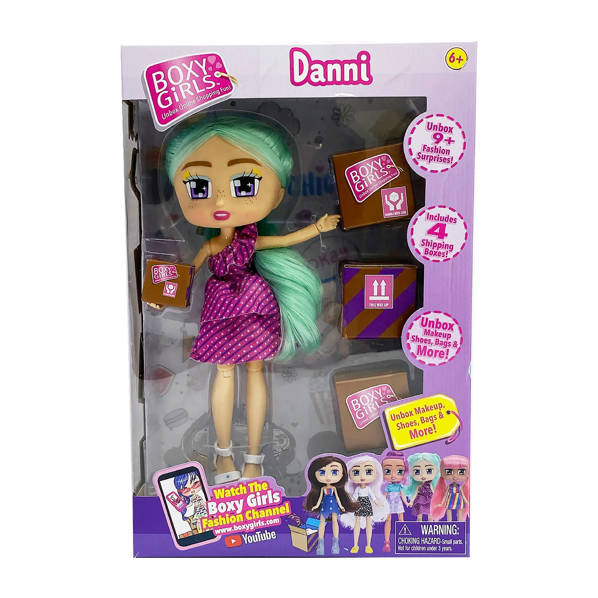 Boxy Girls Season 2,3 Assortment (814IT Kiki, 788IT Hazel, 1392 Peyton, 1394 Berkley, 1396 Jade & 1398 Seraphina) 1Pcs
