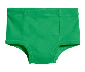 Boys and Girls Soft Cotton Simple Brief | Elf Green