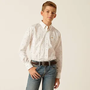 Boy's Ariat Edmond Classic Fit Shirt - White