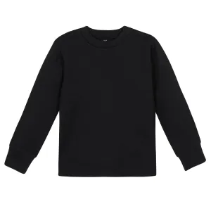 Boys Black Classic Long Sleeve Tee Shirt