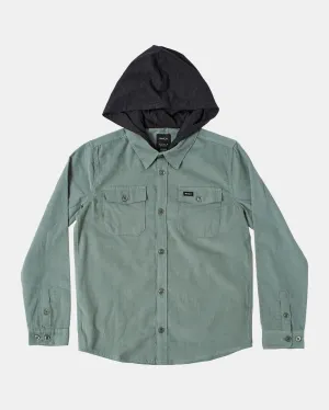 Boys Husker Hooded Long Sleeve Flannel Shirt
Weight: - Jade