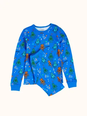Boys' Robots Long Sleeve Organic Cotton Pajama Set