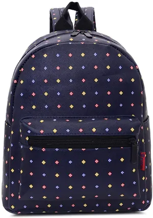 Bravo! Fashion Design Leatherette 12" Backpack (Boat Anchor)