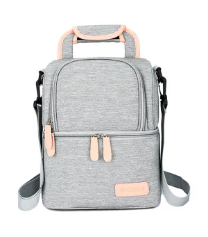 Breast Pump Thermal Insulated Cooler Backpack - Gray
