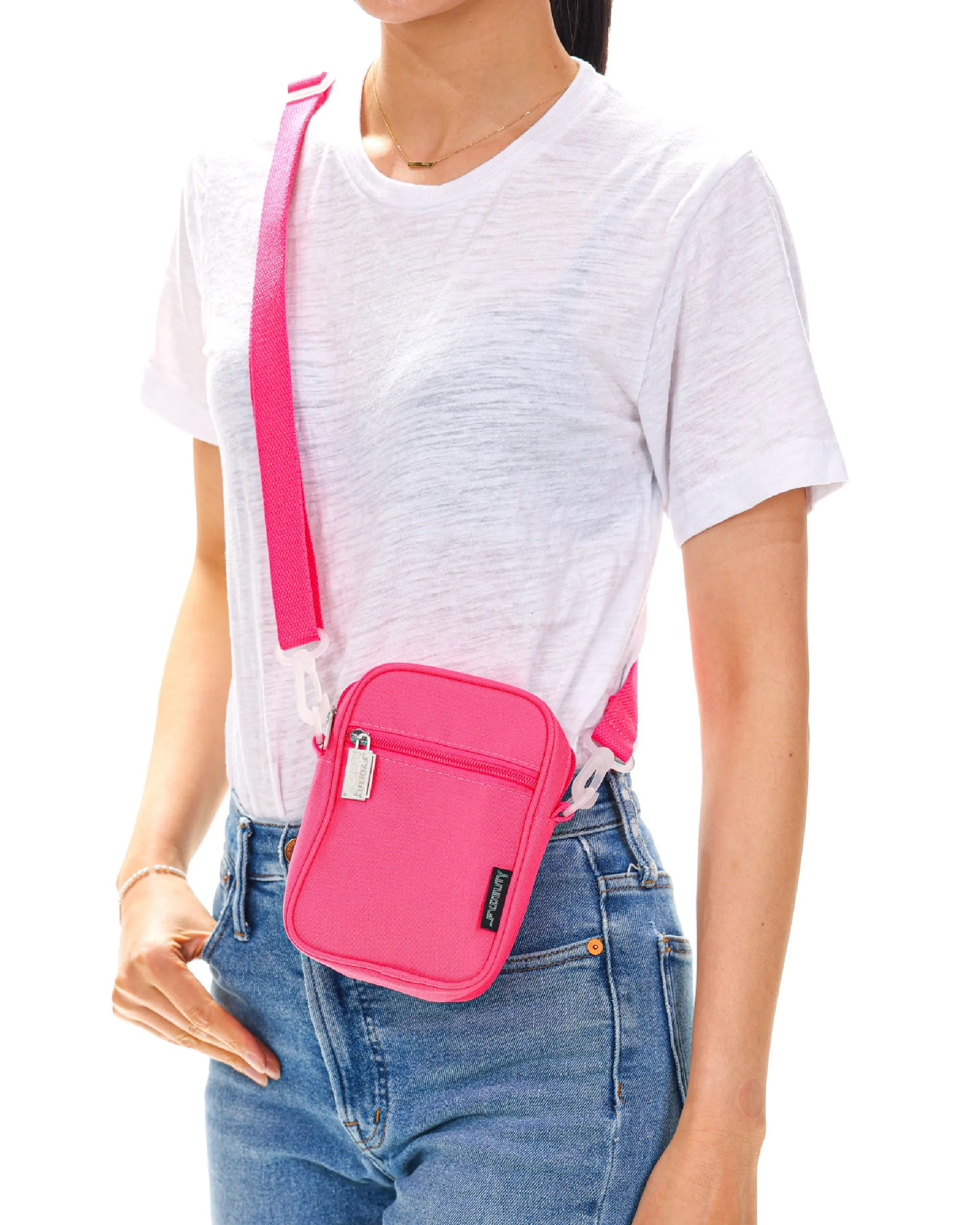 Brick Bag | Mini Crossbody | Recycled RPET | Neon Pink