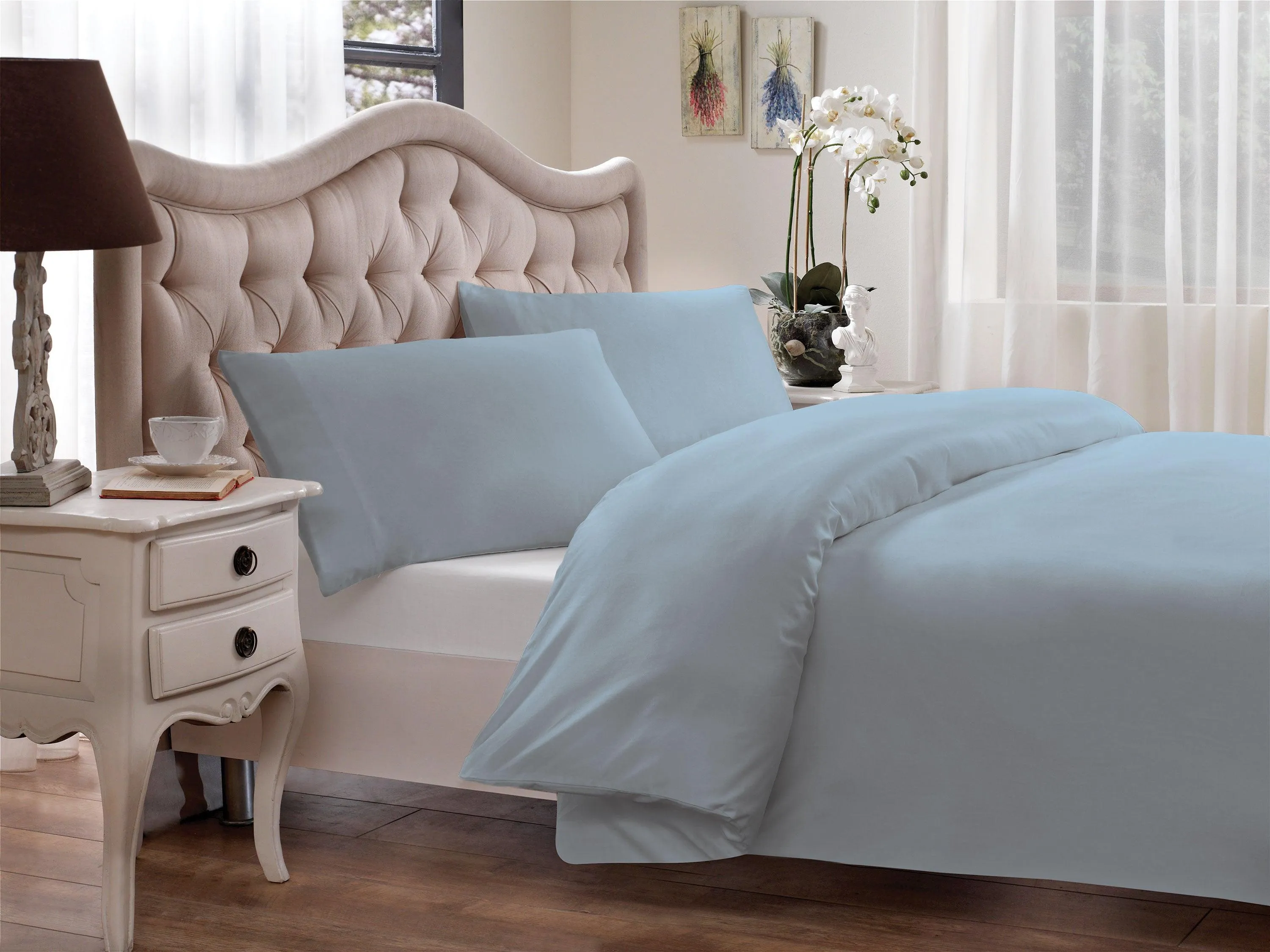 Brielle Home 100% Modal Percale 300 Thread Count Duvet Cover Set