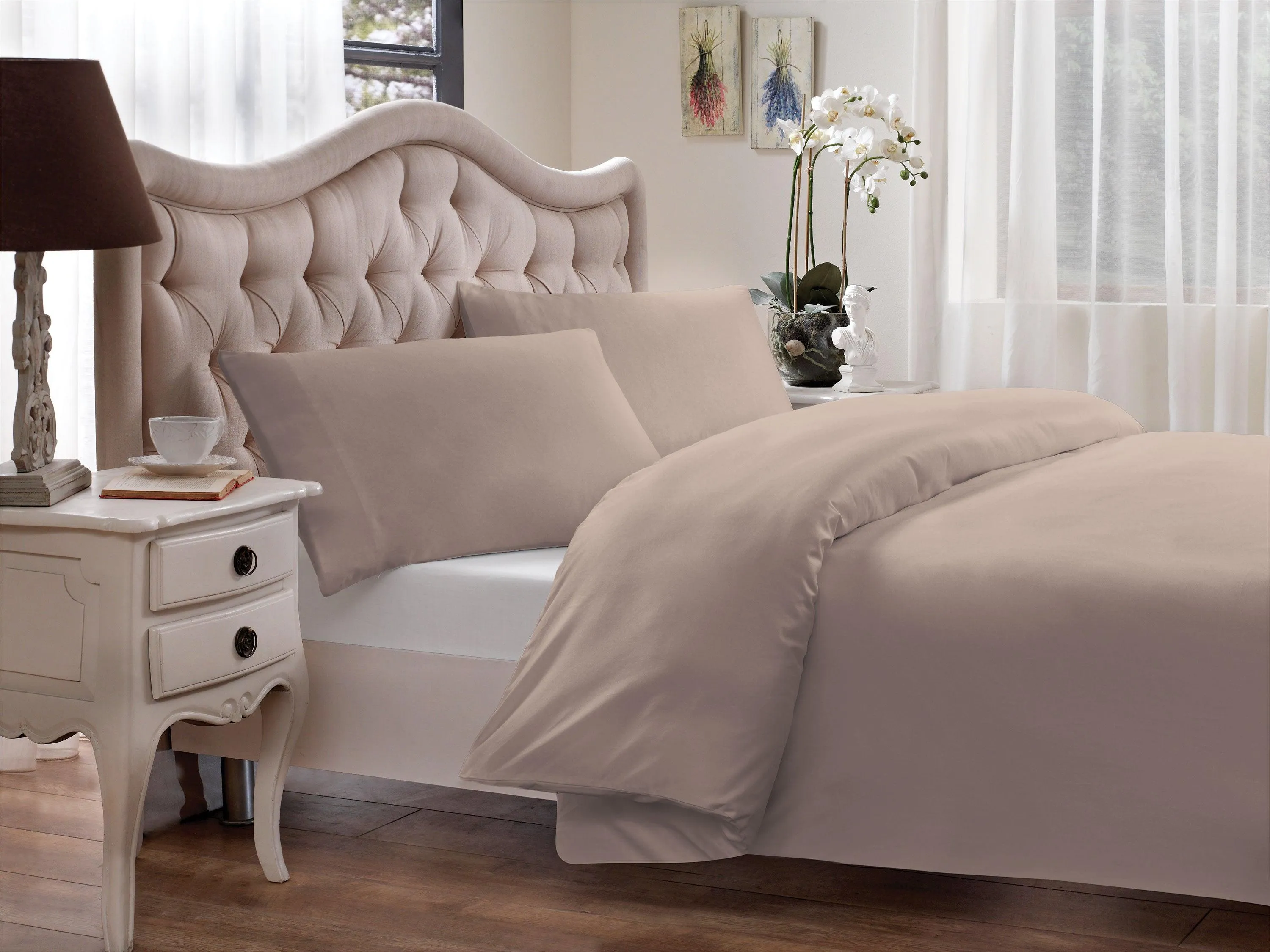 Brielle Home 100% Modal Percale 300 Thread Count Duvet Cover Set