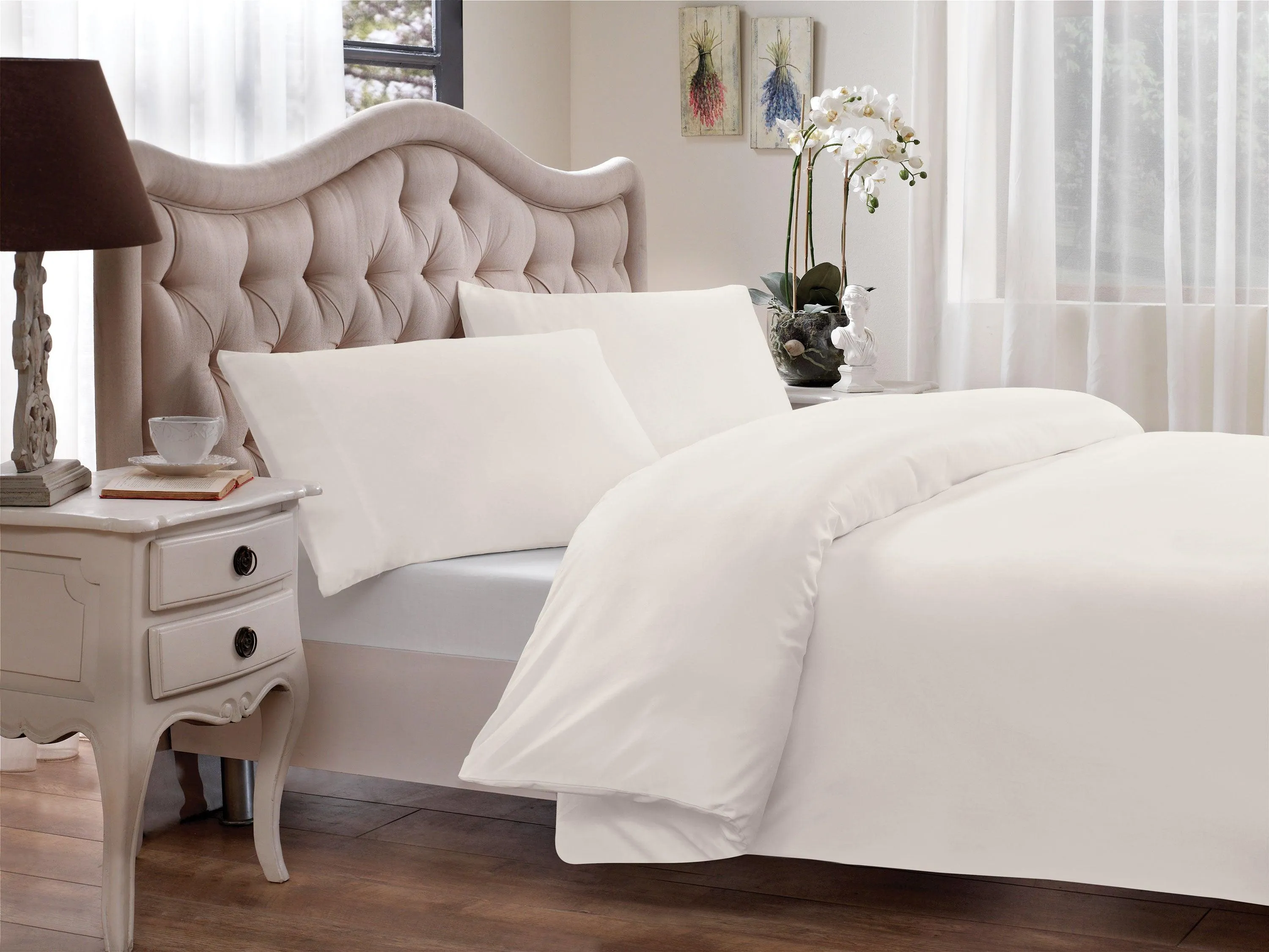 Brielle Home 100% Modal Percale 300 Thread Count Duvet Cover Set