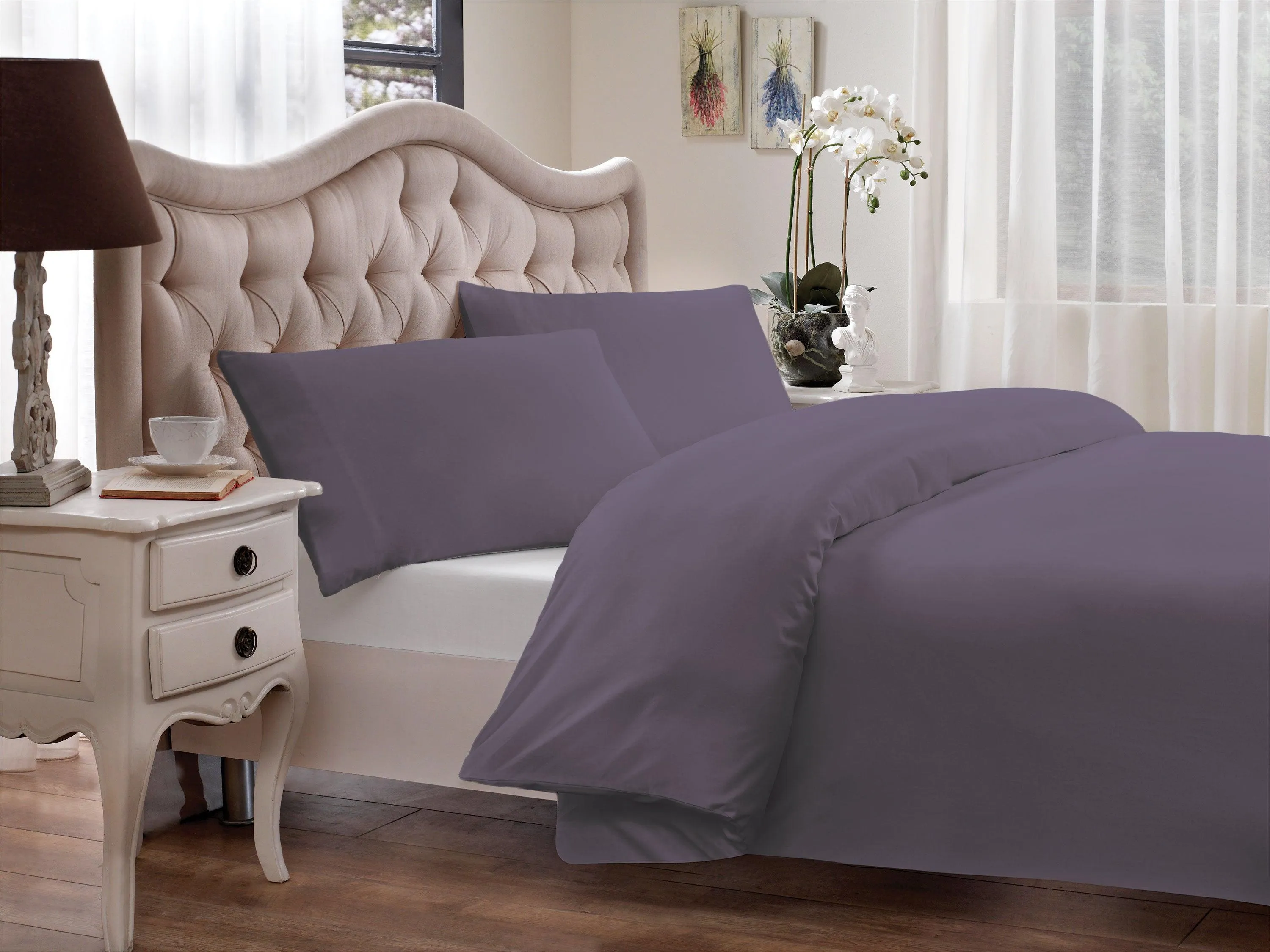 Brielle Home 100% Modal Percale 300 Thread Count Duvet Cover Set